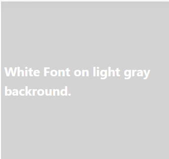 Test Bianco su grigio chiaro
