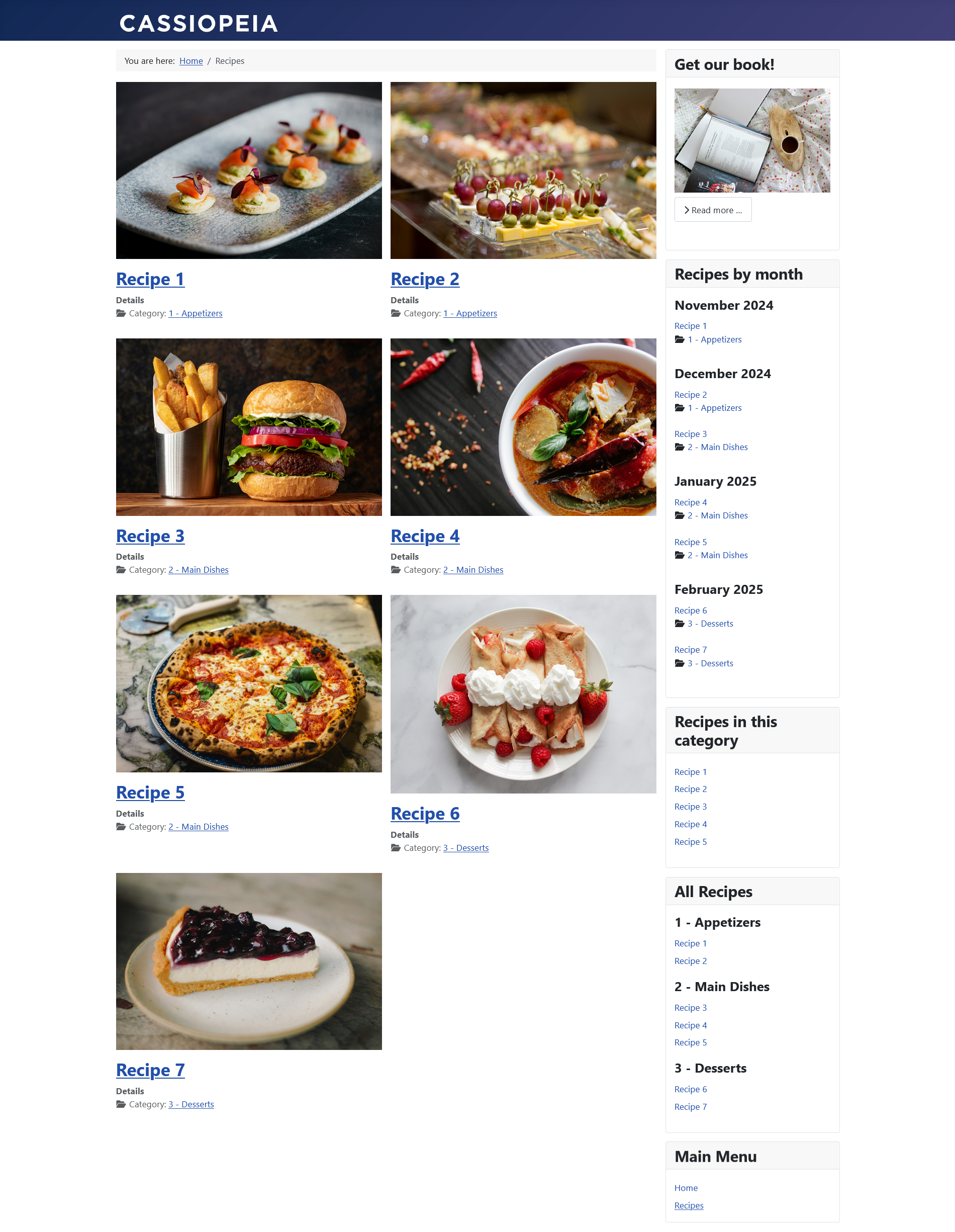 Screenshot della pagina completa