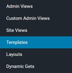 menu templates