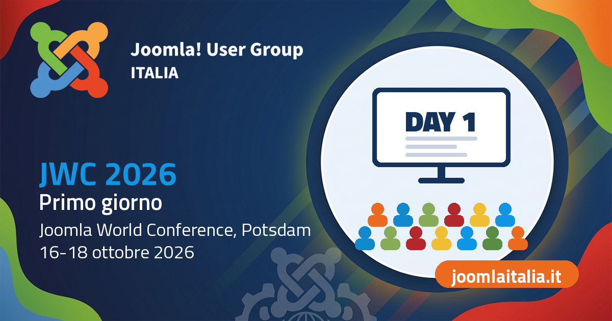 primo giorno al Joomla World Conference 2026