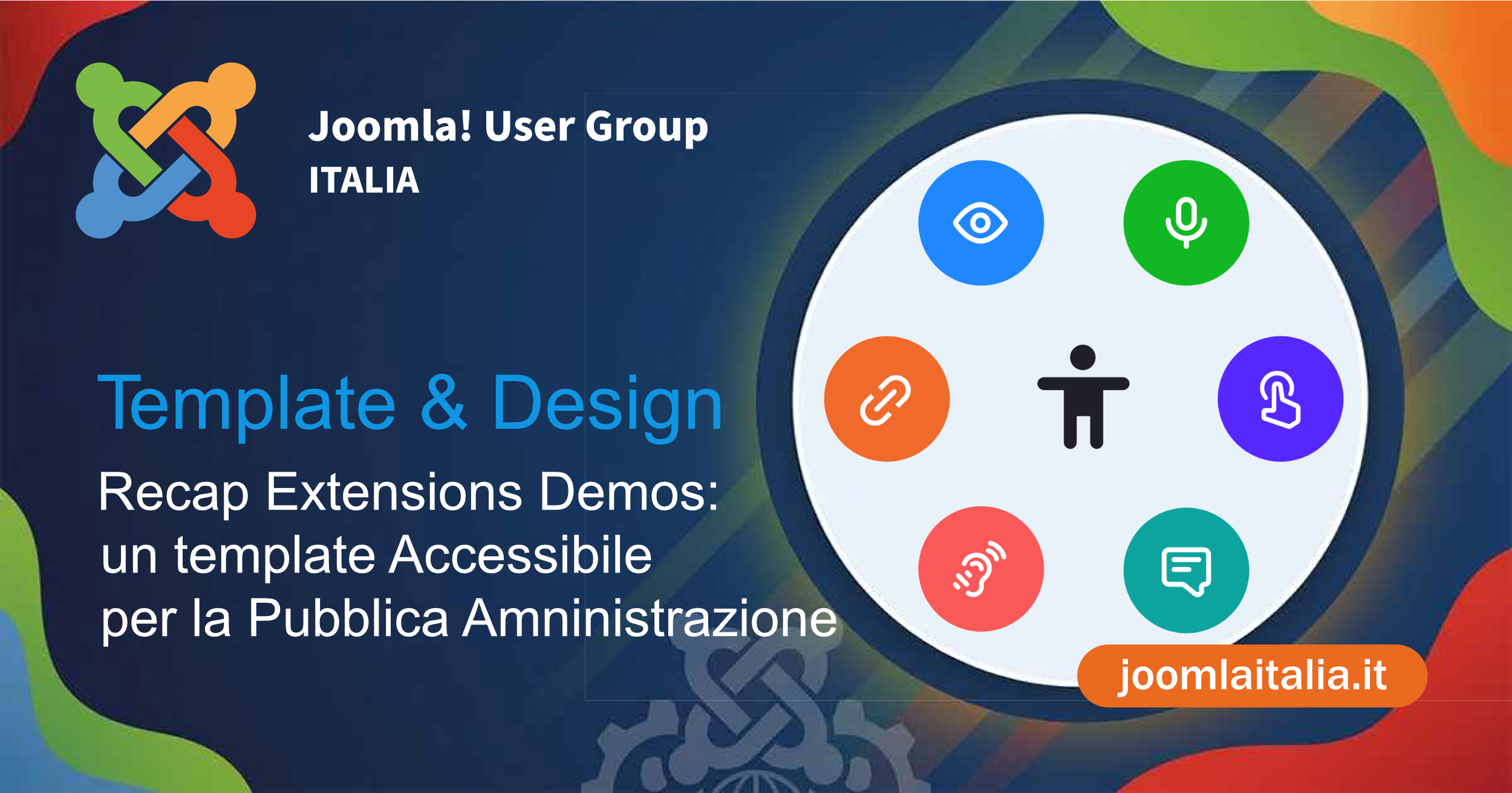 Recap: un template Joomla accessibile per la PA — il webinar con Gianluca Gabella
